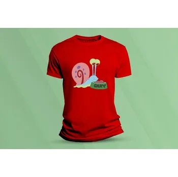 Dětské bavlněné tričko Gary. Červená velikost 152 (12-13 let)