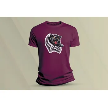 Dětské bavlněné tričko Puma. velikost 128 (7-8 let) Vínová