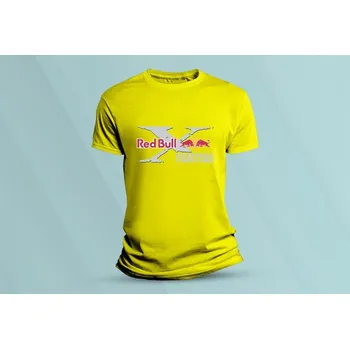 Dětská móda Dětské bavlněné tričko Red Bull X Fighters. Žlutá velikost 128 (7-8 let)