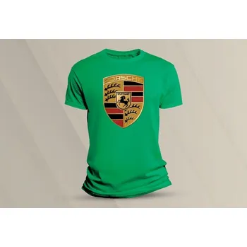 Chlapecké tričko Dětské tričko s potiskem Porsche velikost 140 Zelená