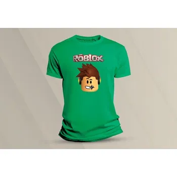 Chlapecké tričko Dětské bavlněné tričko Roblox. velikost 152 Zelená