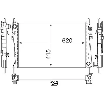 Chladič motoru Chladič, chlazení motoru MAHLE CR 1348 000S