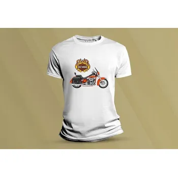 Dětské tričko s potiskem Harley-Davidson 1 Bílá velikost 128 (7-8 let)