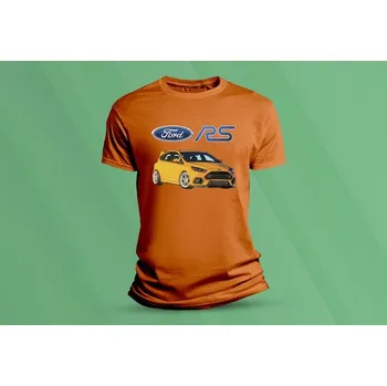 Chlapecké oblečení Dětské bavlněné tričko Ford Focus RS. velikost 140 (9-11 let) Oranžová