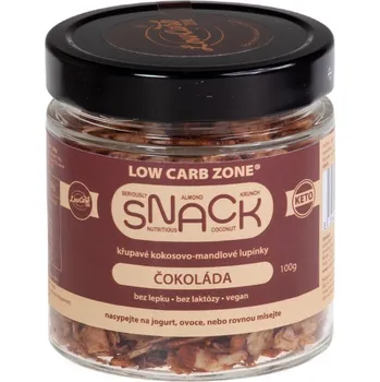 Low Carb Zone CZ Kokosovo - mandlové lupínky Čokoládové 100g