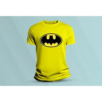 Dětská móda Dětské bavlněné tričko Batman 1. Žlutá velikost 116 (5-6 let)