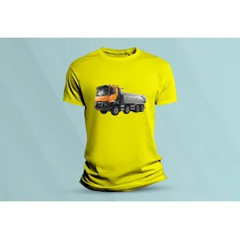Chlapecké oblečení Dětské bavlněné tričko Renault Trucks 2. Žlutá velikost 140 (9-11 let)