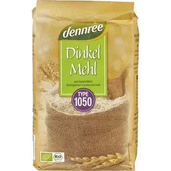 Mouka Dennree Špaldová hladká typ 1050 BIO 1 kg