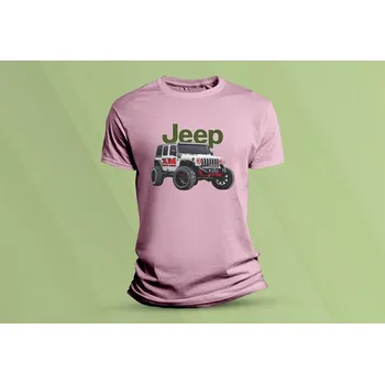 Dětské bavlněné tričko Jeep Růžová velikost 116 (5-6 let)