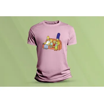 Chlapecké tričko Dětské bavlněné tričko Simpsonovi 4. Růžová velikost 116 (5-6 let)