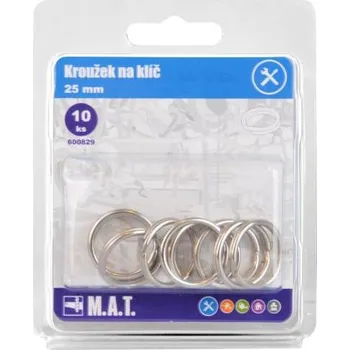 kroužek na klíč 25mm Ni (10ks)