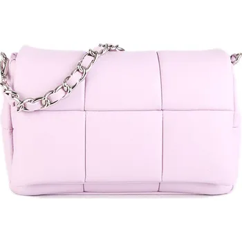 ITALSKÉ Dámské kožené kabelky fialové Vera Pelle Massima