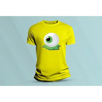 Dětská móda Dětské bavlněné tričko Eyeball. Žlutá velikost 152 (12-13 let)