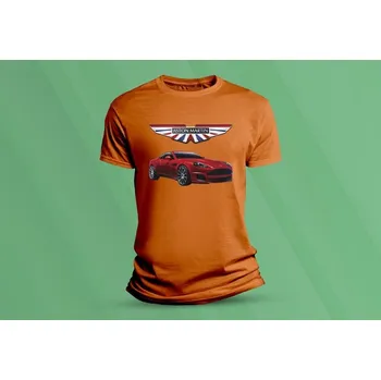 Chlapecké tričko Dětské bavlněné tričko Aston Martin Vanquish. velikost 140 (9-11 let) Oranžová