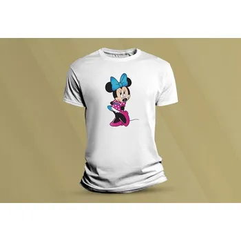 Dětské bavlněné tričko Minnie. Bílá velikost 116 (5-6 let)