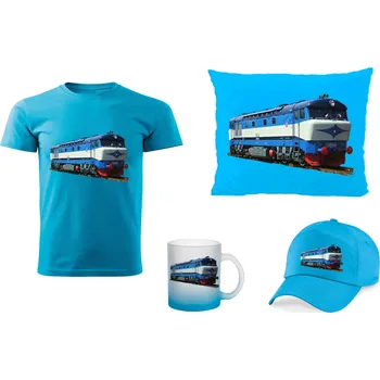 Dekorace do dětského pokoje Lokomotiva T 478 Bardotka dárkový set 158 (dětský dárkový set s vlakem)
