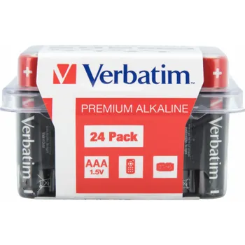 Článková baterie 1x24 Verbatim alkalicky Batterie Micro AAA LR 03 PVC Box 49504