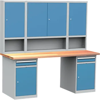 Dílenský stůl Montovaný dílenský pracovní stůl DPS206, šíře 2000 mm, slevy