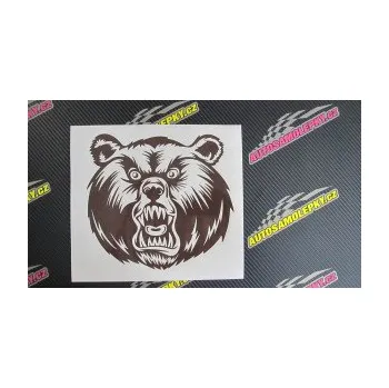 Samolepící dekorace SAMOLEPKA Medvěd 005 levá (10 - červená) NA AUTO, NÁLEPKA, FÓLIE, POLEP, TUNING, VLASTNÍ TEXT, TISK, AUTOSAMOLEPKY.cz, POLEPY, OBRÁZEK, LOGO, SAMOLEPKY