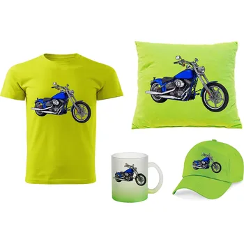 Dětsný nábytek Harley Davidson dárkový set 110 (dětský dárkový set s motorkou)