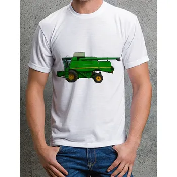 Pánské tričko John Deere 9660 II tričko 164 (tričko s kombajnem )