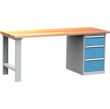 Dílenský stůl Montovaný dílenský pracovní stůl DPS202, šíře 2000 mm, slevy