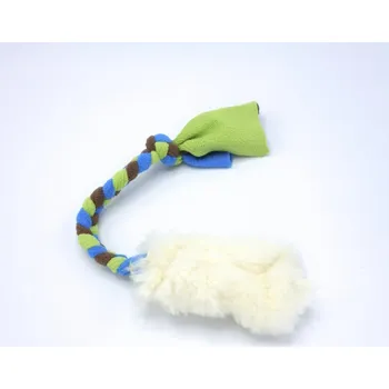 Hračka pro psa Malé přetahovadlo pro psa - ovečka s flísovou rukojetí Velikost: XS