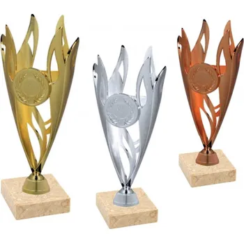 Pohár PE0077 Barva: zlato, Výška: 30,0 cm, Průměr kalichu: 10 cm