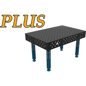 Dílenský stůl GPPH Svařovací stůl PLUS (12mm) – 1500x1000mm - díry o průměru 16mm, mřížka 100x100mm, nohy