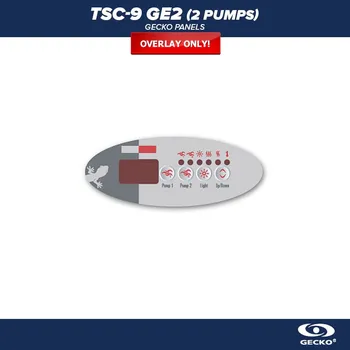 Gecko Alliance Gecko Ovládací panel TSC-9 GE2, 2 Pumps (4 Buttons) - Polep/ nálepka - 9916-100186