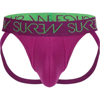 Pánské erotické prádlo Jocksy Sukrew Deep Purple Jockstrap S, pánské fialové jocksy