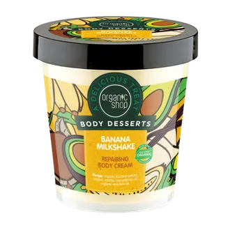 Tělový krém ORGANIC SHOP Banánový koktejl - tělový krém 450 ml