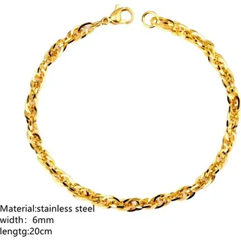 Náramek Nerezový pánský náramek | 22cm - 01G