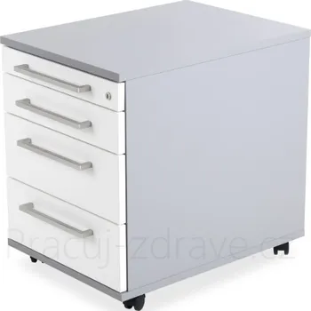 Zásuvkový kontejner Kancelářský zásuvkový kontejner šedá/bílá