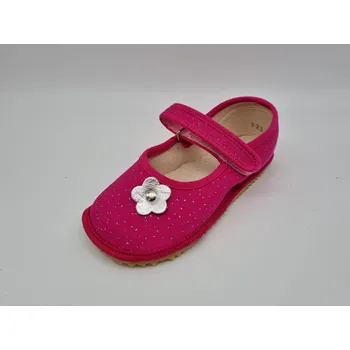 Dámská zdravotní obuv Beda zdravé flexibilní barefoot bačkůrky BF-060010/BA - Balerínky Pink Shine Velikost EU: 22, vnitřní délka: 139, vnitřní šířka: 60