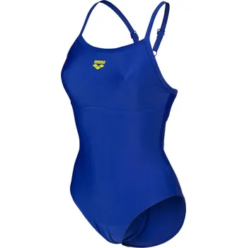 Dámské plavky Dámské Jednodílné plavky ARENA WOMEN'S ARENA SOLID SWIMSUIT LIGHTDROP BACK B 005909/800 – Modrá 38