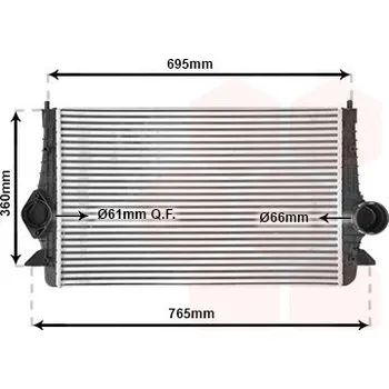 Chladič motoru Chladič turba VAN WEZEL 58004251