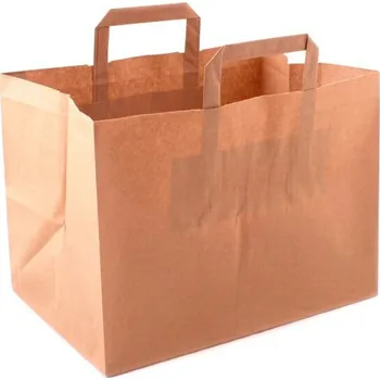 Dárková taška Taška 32*20*28 cm, hnědý kraftový papír 80 g