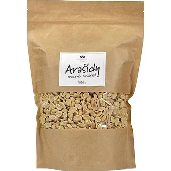 Arašídy pražené nesolené 1000g EkoMedica