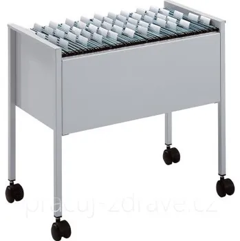 Kartotéka Pojízdná kartotéka DURABLE TROLLEY 80 FOOLSCAP šedá Mobilní kartotéka pro kapsy Foolscap