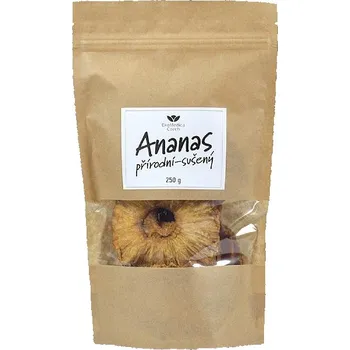 Sušené ovoce Ananas přírodní sušený 250g EkoMedica