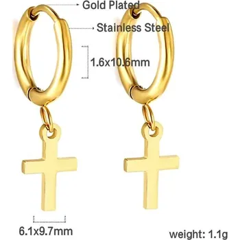 Náušnice Luxusní nerezové náušnice s přívěsky - 594G