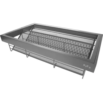 Odpadkový koš Riex Výsuvný síťovaný koš na boty s tlumením MAGICO / Tmavě šedá 800 mm