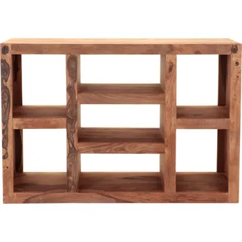 Knihovna AV interiery Knihovna GANI KNH 130x35x90 z masívu palisandru Odstín palisandru: světle medová