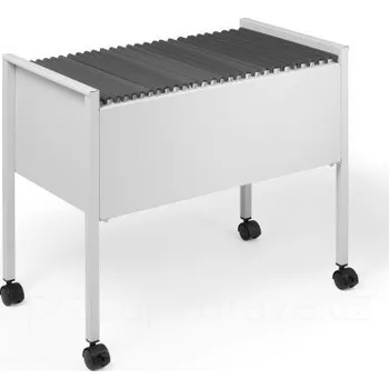 Kartotéka Durable ECONOMY pojízdná kartotéka 80 A4 šedá kvalitní provedení v šedé barvě