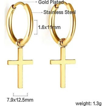 Náušnice Luxusní nerezové náušnice s přívěsky - E593G