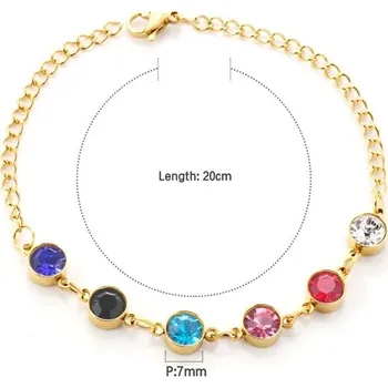 Náramek Luxusní náramek s přívěsky - 510G