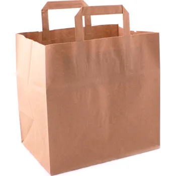 Dárková taška Taška 28*17*27 cm, hnědý kraftový papír 80 g
