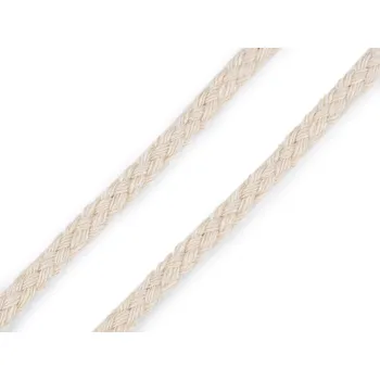 Příze Bavlněná oděvní šňůra splétaná Ø5 mm