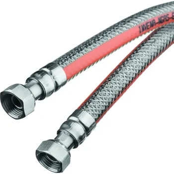 Umyvadlo Invena Invena, elastická plynová připojovací hadice 0,75 m, 1/2" x 1/2" PVC, INV-GW-21-075-F